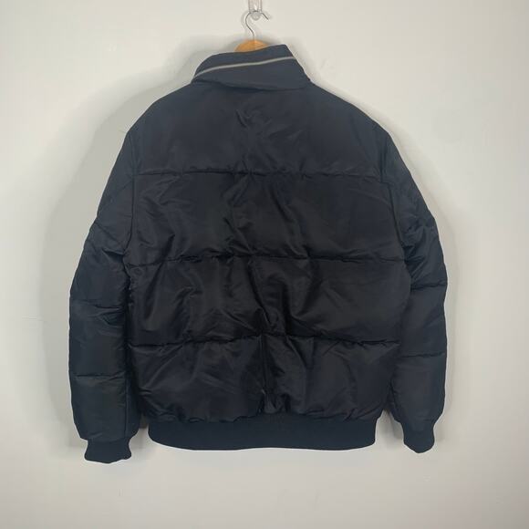 Slate & Stone Black Ripstop Nylon Down Bomber Jacket - Picture 8 of 9